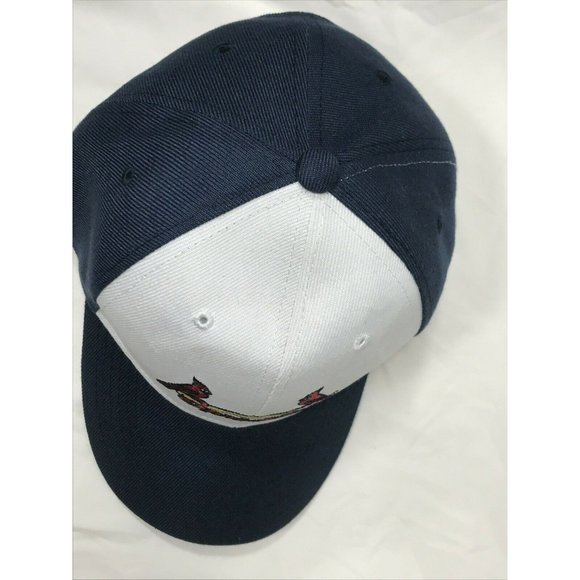 Springfield Cardinals adjustable hat embroidered Cardinal/Bat Navy Red White EUC - Picture 6 of 8